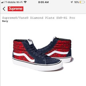 supreme van shoes